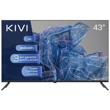 Televizor Smart LED Kivi 43U740NB, 108 cm, Ultra HD 4K, Clasa G