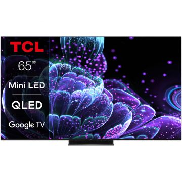 Televizor Smart Mini-LED TCL 65C835, 164 cm, Ultra HD 4K, Quantum Dot, Clasa G