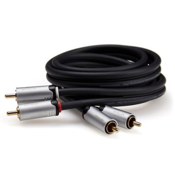 Cablu audio Serioux Premium, 2 porturi RCA - 2 porturi RCA, 3m, negru