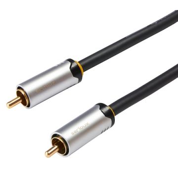 Cablu audio-video Serioux Premium , RCA - RCA, 1.5m, negru