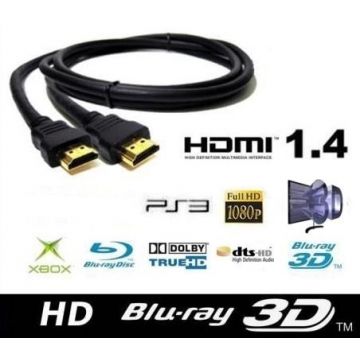 Cablu HDMI MRG M-50, 1.4V – High Speed, 1.5 m, FullHD, Mufe aurite C50