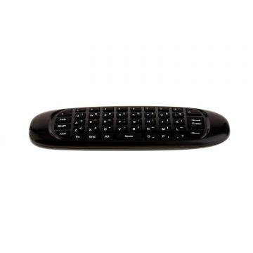 Mini Telecomanda Air Mouse si Tastatura Wireless cu Control Vocal, Neagra