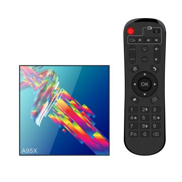 Smart TV Box Mini PC Techstar® A95X R3 , Android 9, 4GB + 64GB ROM, 4K HDR ,WiFi 5GHz, SPDIF, AV, RK3318