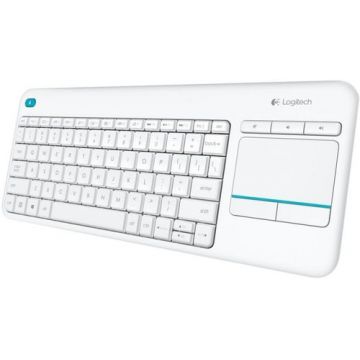 Tastatura Logitech Wireless Touch K400 Plus (Alb)