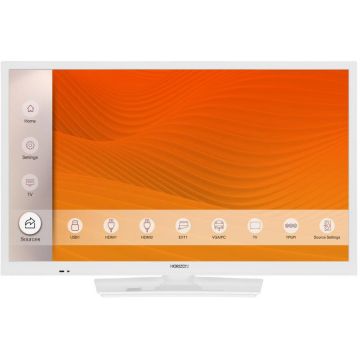 Televizor LED Horizon 24HL6101H/B, Clasa F, 60cm, HD Ready, Alb