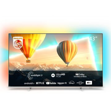 Televizor Philips LED 43PUS8057/12, 108 cm, Smart Android, 4K Ultra HD, Clasa F