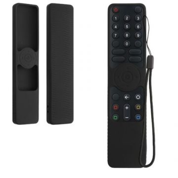 Husa pentru telecomanda Mi Box 4S XMRM010, Kwmobile, Negru, Silicon, 58964.01