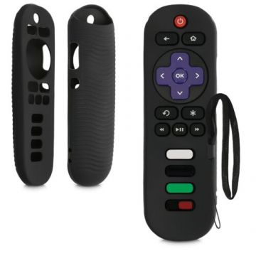 Husa pentru telecomanda TCL TV RC280, Kwmobile, Negru, Silicon, 57900.01