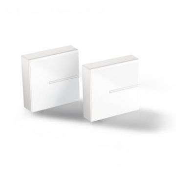 Sistem acoperire cabluri pentru suport TV de perete, Meliconi Ghost Cube Cover, ALb