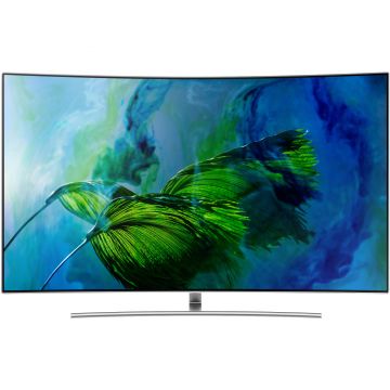 Televizor curbat, Smart QLED, Samsung QE55Q8CAM, 138 cm, Ultra HD 4K