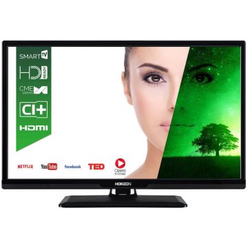 Televizor Smart LED, Horizon 24HL7110H, 61 cm, HD Ready, Negru