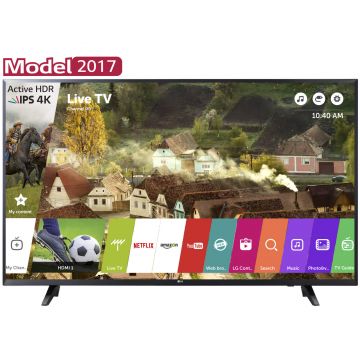 Televizor Smart LED, LG 49UJ620V, 124 cm, Ultra HD 4K