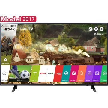 Televizor Smart LED, LG 65UJ620V, 165 cm, Ultra HD 4K