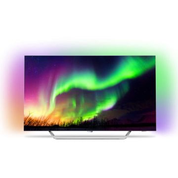 Televizor Smart OLED, Philips 65OLED873/12, 164 cm, Ultra HD 4K, Android
