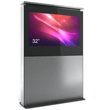 Kiosk Totem de interior ZL, ZLH32N-SBB, pentru display 32'',  inaltime 184 cm, greutate 67 kg, dim.949x1844x450mm