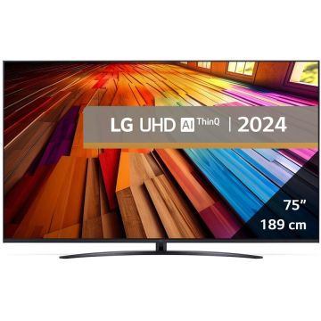 LG Televizor LG LED 75UT81003LA, 189 cm, Smart, 4K Ultra HD, Clasa F (Model 2024) LG Televizor LG LED 75UT81003LA, 189 cm, Smart, 4K Ultra HD, Clasa F (Model 2024)