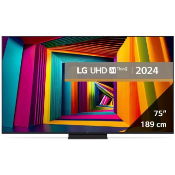LG Televizor LG LED 75UT91003LA, diagonala 189 cm, Smart, 4K Ultra HD, Clasa E, Gri