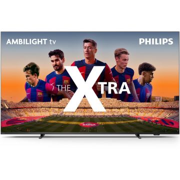 Philips Televizor Philips AMBILIGHT, MiniLED 55PML9008, 139 cm, Smart, 4K Ultra HD, 100hz, Clasa F, Argintiu