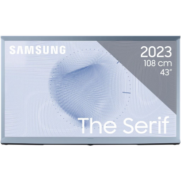 Samsung Televizor Smart, Samsung The Serif, 4K, QLED 108CM, alb