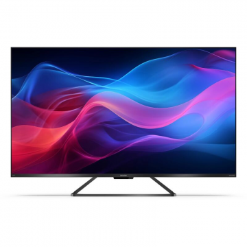Sharp Televizor Sharp 43GP6265E, TV Google QLED, 109 cm, 4K Ultra HD 3840x2160 fara cadru, AQUOS, DVB-T-T2-C-S-S2, Active Motion 1000, HDR10, Dolby Atmos, Dolby Vision, Asistent Google, Chromecast incorporat, Gri