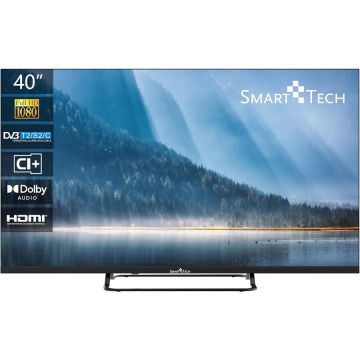 Smart Tech Televizor LED non-Smart Smart Tech 40FN01V, 101 cm, Full HD, CI+, Negru