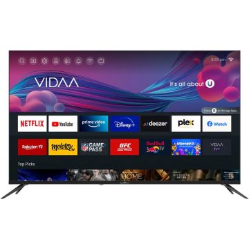+ CADOU Smart Tech Televizor LED Smart Tech 50UV10V1, 126 cm, Ultra HD 4K, Smart TV VIDAA, WiFi, CI+, Negru