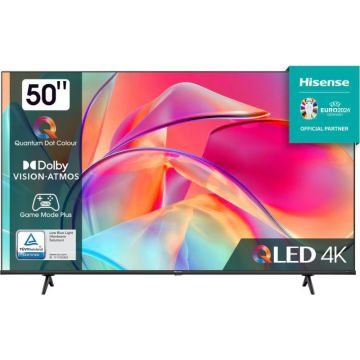 Televizor LED Hisense Smart TV QLED 50E7KQ Seria E7KQ 126cm negru 4K UHD HDR