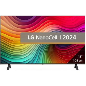 Televizor LED LG Smart TV 43NANO82T3B Seria NANO82 108cm negru 4K UHD HDR
