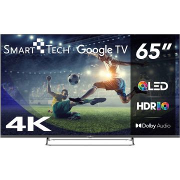 Televizor LED Smart Tech Smart TV 65QG02V Seria QG02V 164cm gri 4K UHD HDR