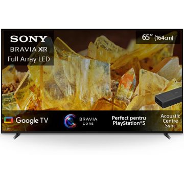 Televizor LED Sony Bravia Smart TV XR-65X90L Seria X90L 164cm argintiu inchis 4K UHD HDR