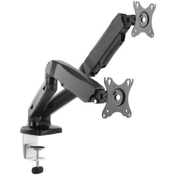 ART Suport Art  LED-LCD 13-27'' L-16GD, pentru 2 monitoare, reglabil , Arc pe gaz, Negru