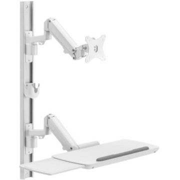 Blackmount Statie de lucru medical de perete Blackmount MED02-2, display 17-43”, max.12 kg