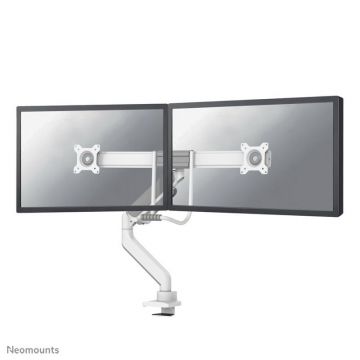 Braț dublu pentru monitoare Neomounts DS75-450WH2, 17-32 inch, ajustabil pe înălțime, alb