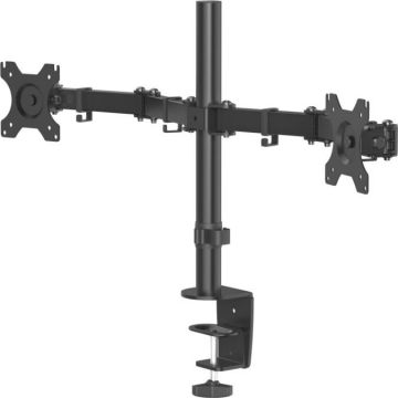 Hama Suport Hama pentru monitor, 2 brate, reglabil pe inaltime, pivotant-inclinat, 13-32, 8 kg, Negru Hama Suport Hama pentru monitor, 2 brate, reglabil pe inaltime, pivotant-inclinat, 13-32, 8 kg, Negru