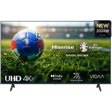 HISENSE Televizor LED Smart Hisense 65A6N, Ultra HD 4K, HDR, 164cm, Clasa E, rezolutie 3840 x 2160, Negru