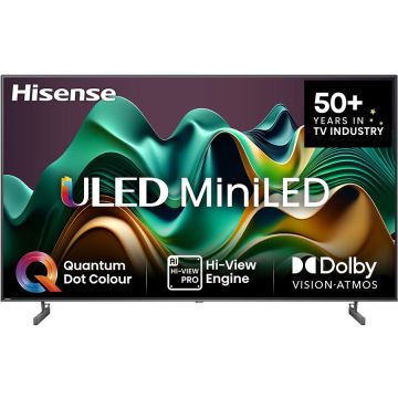 HISENSE Televizor MiniLED ULED Smart HISENSE 55U6NQ, Ultra HD 4K, HDR, 139cm, 3840 x 2160 pixeli, Gri