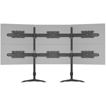 Multibrackets Suport pentru 6 monitoare /LCD  de birou Multibrackets,24-32, negru