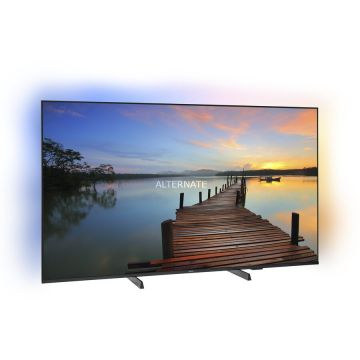 Philips Smart TV Philips 65PUS8009-12, LED, 65 inch, UltraHD 4K, WLAN, Dolby Atmos, Ambilight, 3840 x 2160 pixeli, Negru
