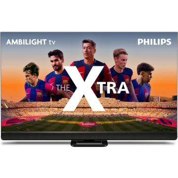 Philips Televizor Philips 55PML9308,  Ambilight tv, MiniLED, 139 cm, Smart TV, 4K Ultra HD, 100hz, Clasa G, 3840 x 2160 pixeli, Argintiu