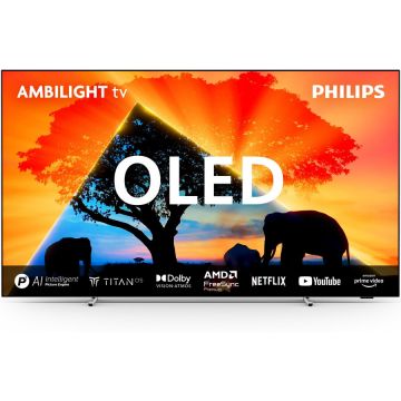 Philips Televizor Philips AMBILIGHT tv OLED 55OLED769, 139 cm, Smart TV, Ultra HD 4K, 100Hz, Clasa F, Negru Philips Televizor Philips AMBILIGHT tv OLED 55OLED769, 139 cm, Smart TV, Ultra HD 4K, 100Hz, Clasa F, Negru