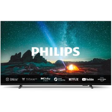 Philips Televizor Philips LED 55PUS7609, 139 cm, Smart TV, 4K Ultra HD, Clasa F, Negru