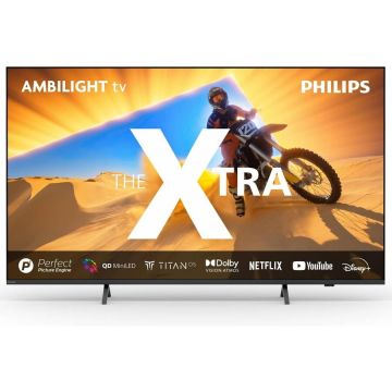 Philips Televizor Smart Philips Ambilght 55PML9019/12, 144HZ, MiniLED, 55'', 140 cm, 4K , Ultra HD, rezolutie 3840 x 2160, Gri