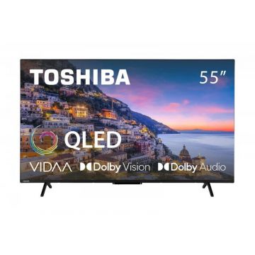 Toshiba Televizor Toshiba 55QV2463DG , Dolby Vision, Tv QLED, 140 cm, Ultra HD 4K, 3840 x 2160 pixeli, Negru