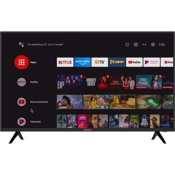 VIVAX Televizor Smart LED, Vivax 32LE10K, 80 cm, HD, Clasa G, Negru