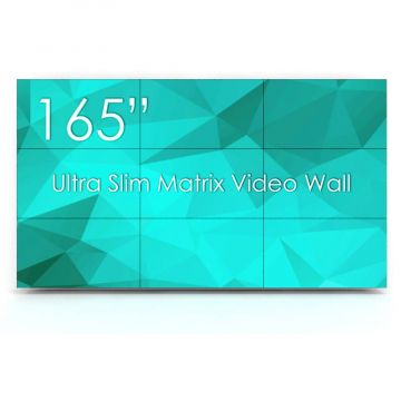 VOGEL`S Solutie VideoWALL Vogel's 3x3 cu fixare pe perete si 9 Display-uri SWEDX UMX-55K8-01, bezel 3,5mm