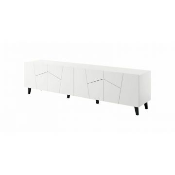 Cama MEBLE Comoda  Cama Meble RTV Etna, 200x42x52, PAL-MDF, Alb mat