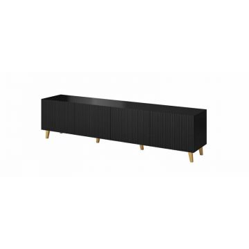 Cama MEBLE Comoda Cama Meble TV Pafos, 200x42x52,  Negru mat