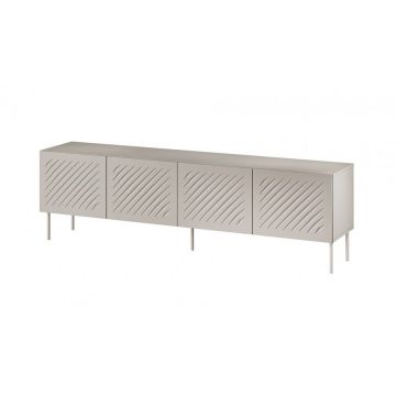 Cama MEBLE Comoda RTV Cama Meble SIENA 200x40x60 cm, 4 usi, Cashmere matt