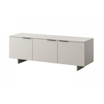 Cama MEBLE Comoda TV Cama Meble Alma, 3 usi, 150x41.5x55cm, PAL-MDF, Alb Mat