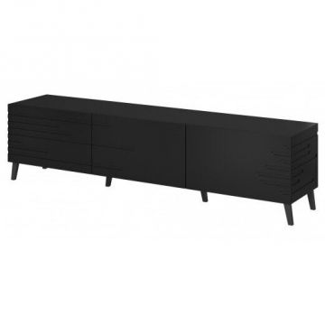 Cama MEBLE Comoda TV, Cama Meble Nova, MDF, 40x48x186cm, Negru Cama MEBLE Comoda TV, Cama Meble Nova, MDF, 40x48x186cm, Negru